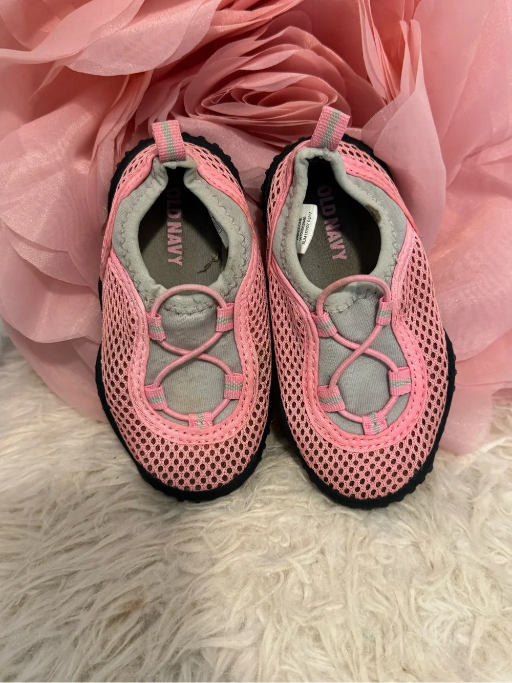 Baby Pink Mesh Water Shoes
